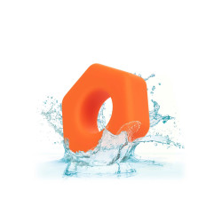 alpha ring by Calextotics Cockring Alpha Orange 20mm
